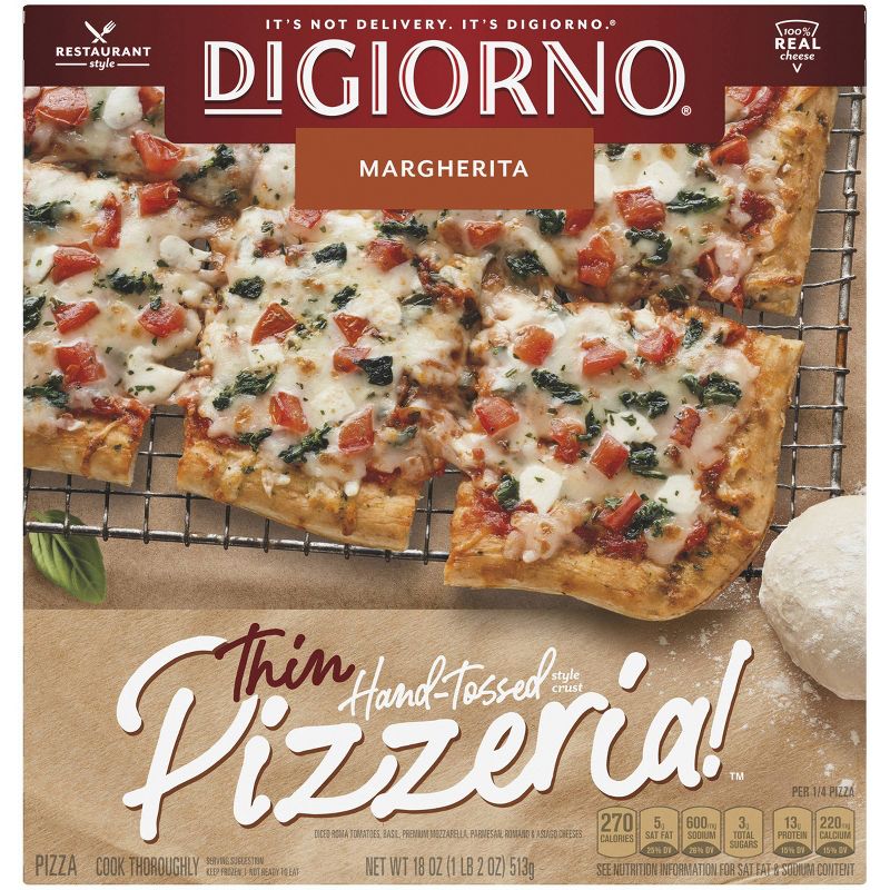 DiGiorno Thin Crust Margherita Frozen Pizza - 18oz