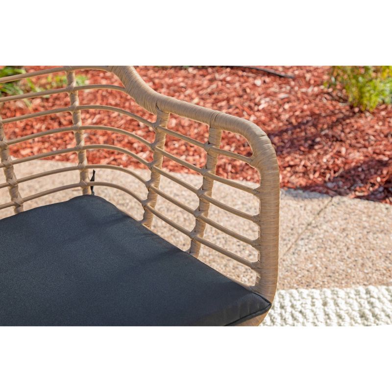 Ava 2pk Outdoor Wicker Accent Chairs - Natural Brown - Coaster