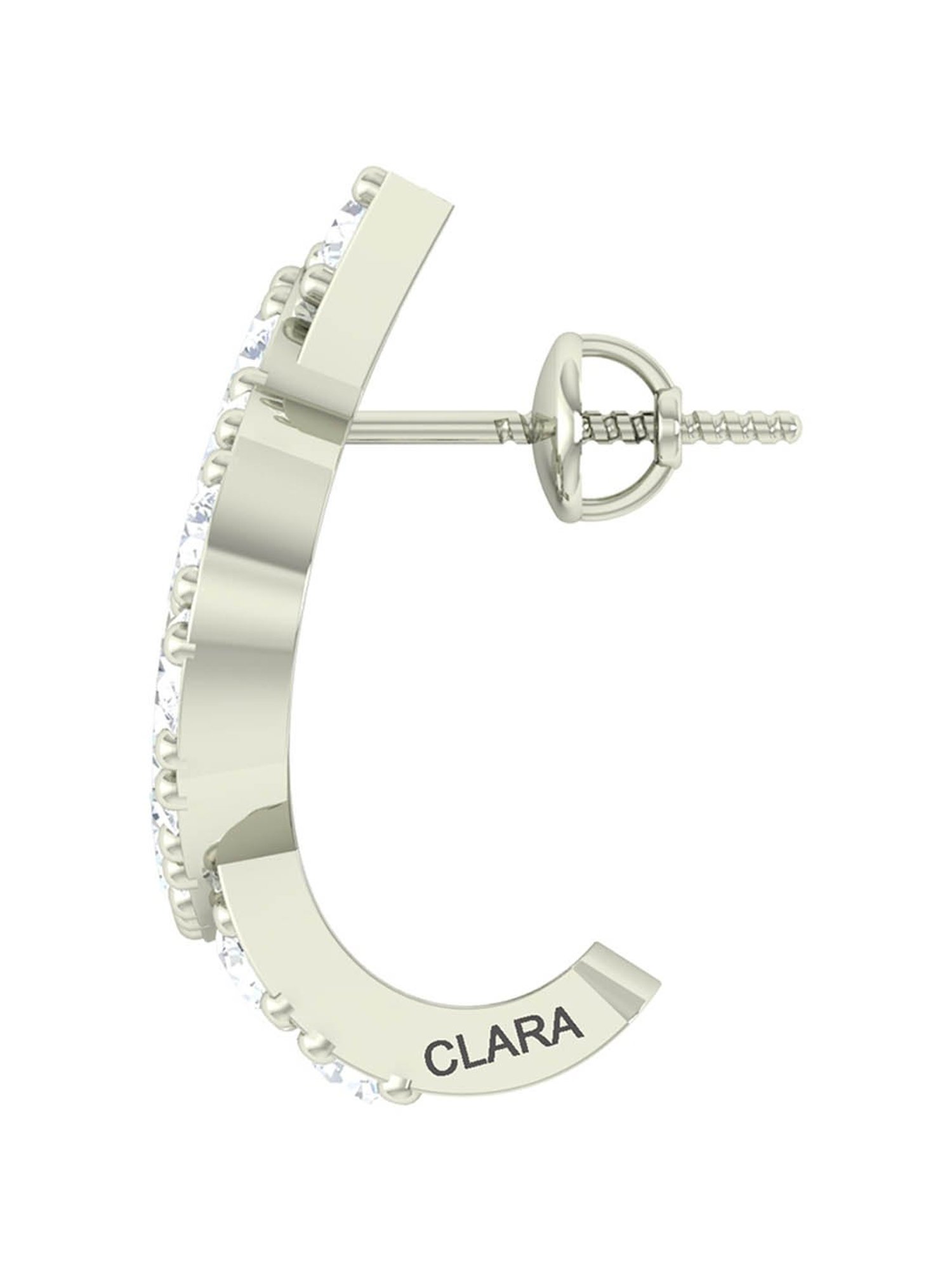Clara 92.5 Sterling Silver Belle Earrings for Women