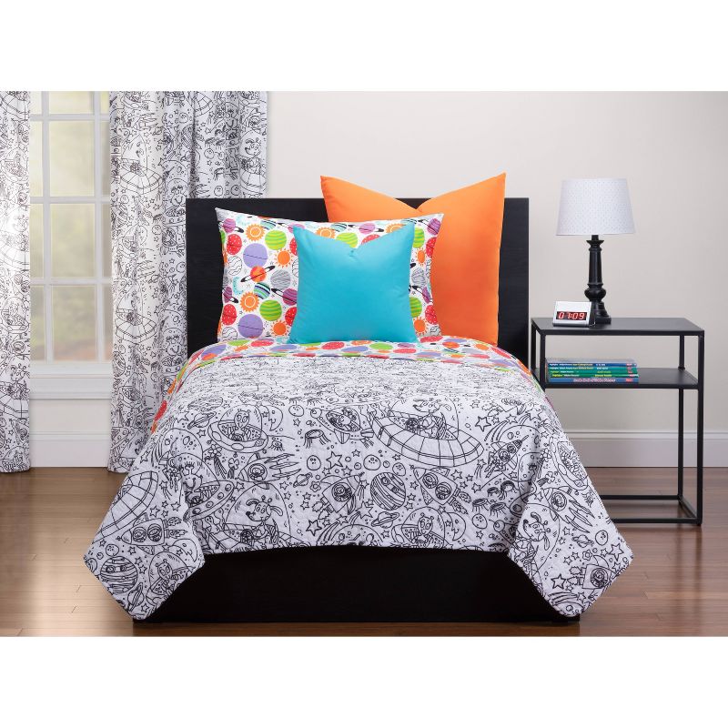 Full/Queen Talca Quilt Blue/White/Red - Jessica Simpson