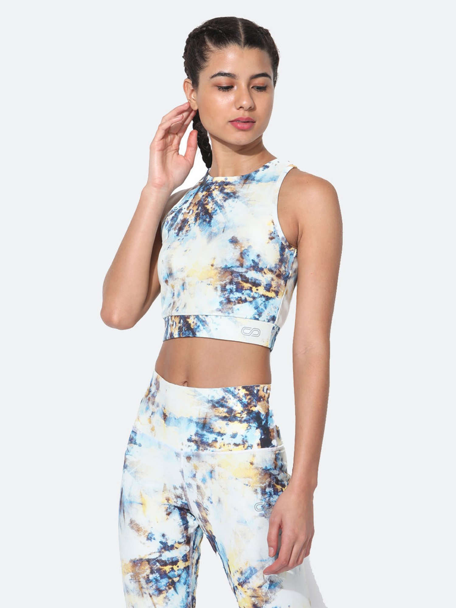 SILVERTRAQ Multicolor Tie - Dye Crop Top