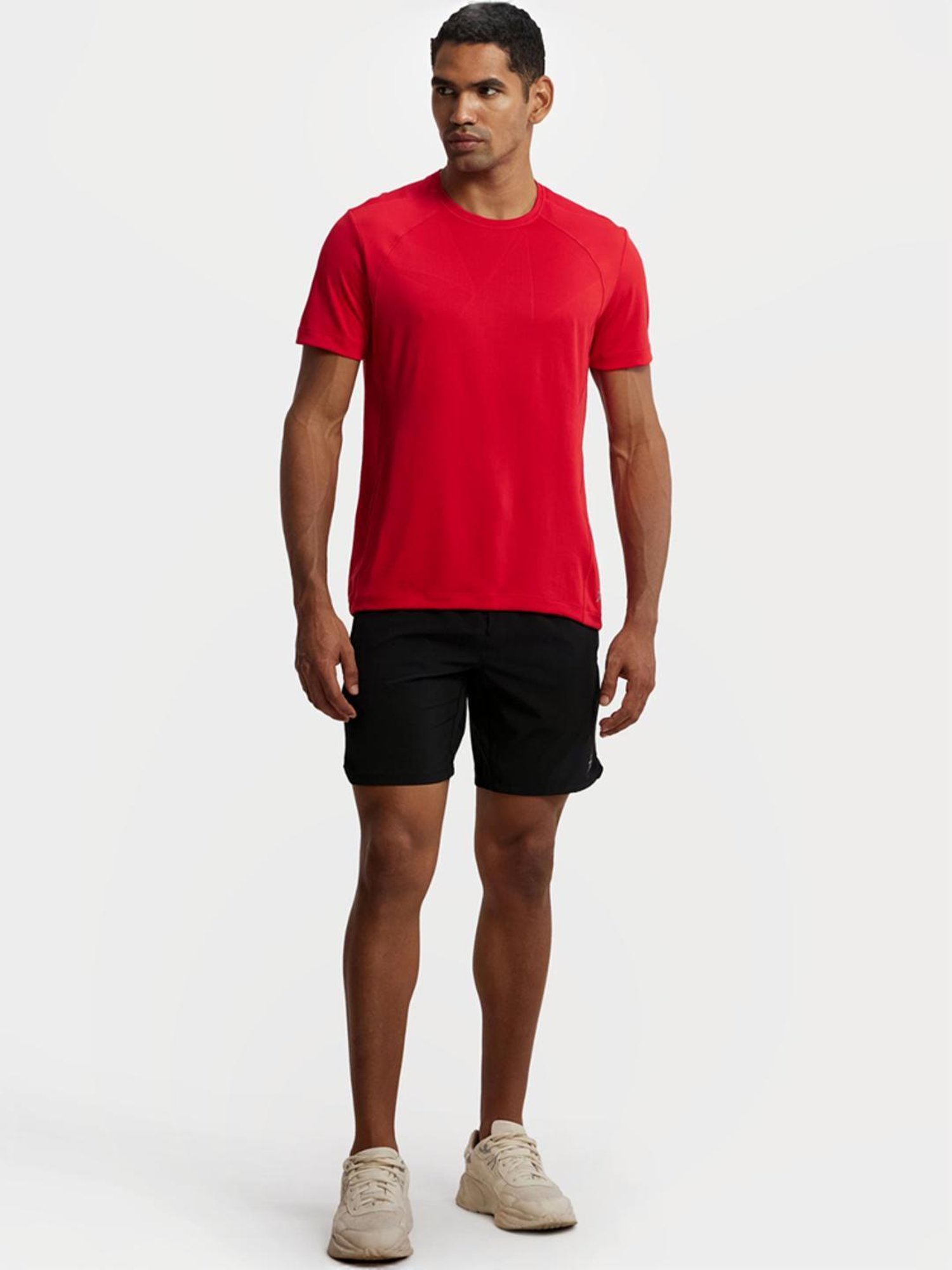 Jockey MV20 Black Microfiber Elastane Stretch Shorts with Stay Fresh Treatment