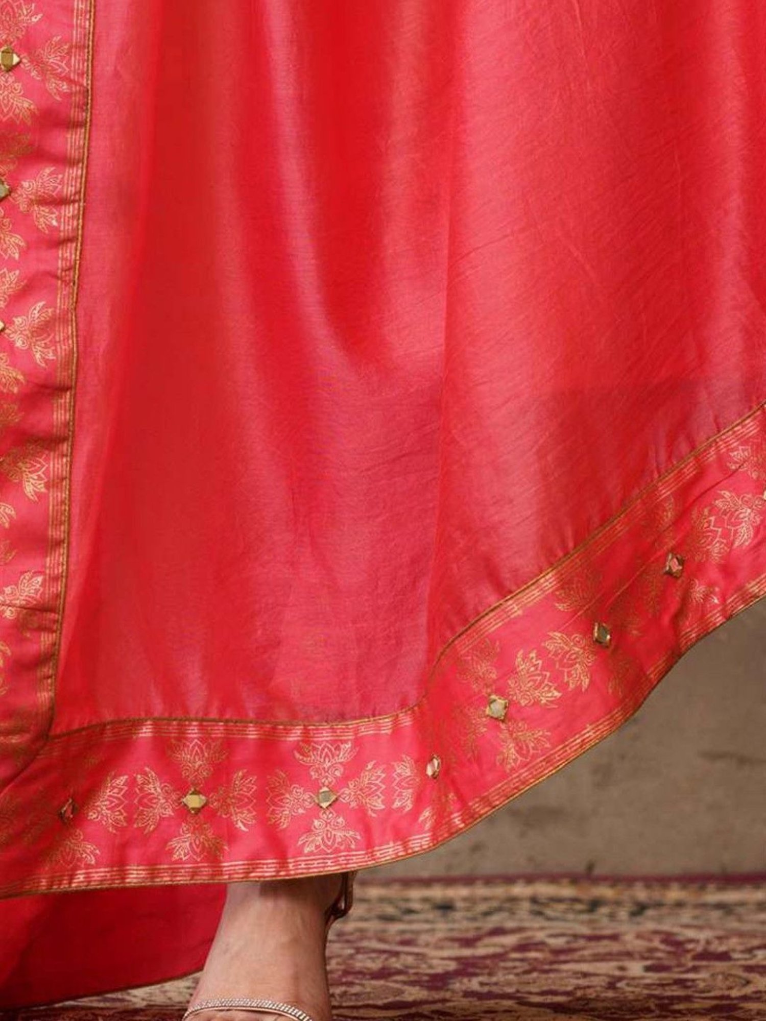 Akiso Coral Parv Chanderi Dupatta