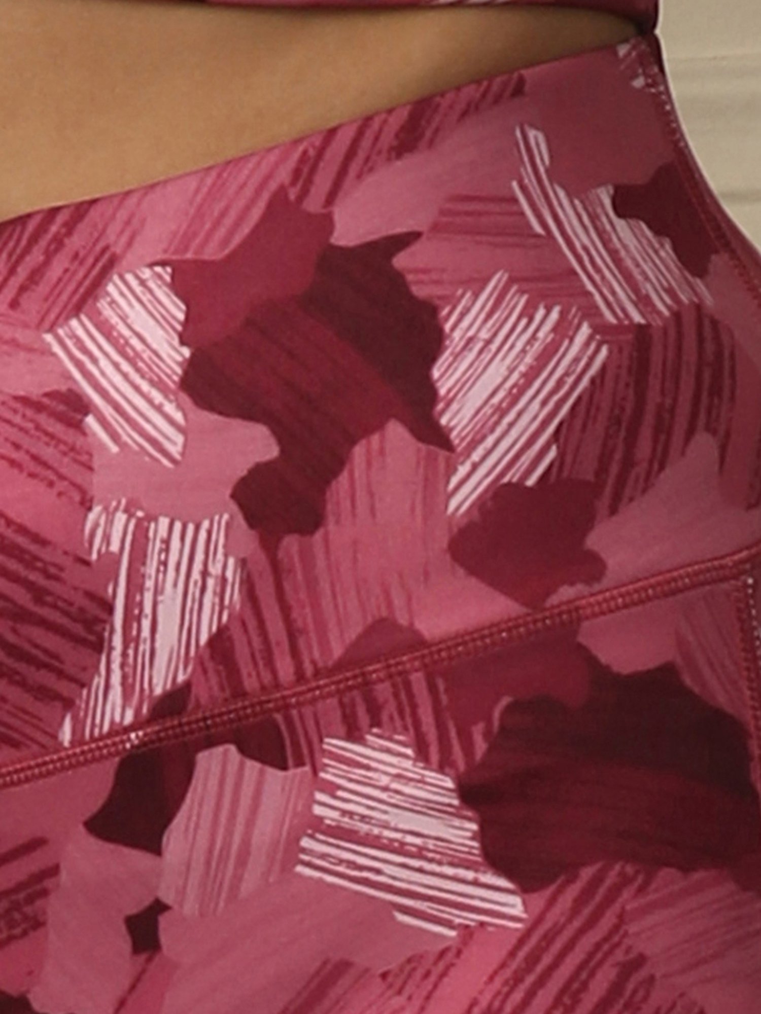 Soie Purple Printed Crop Top With Shorts