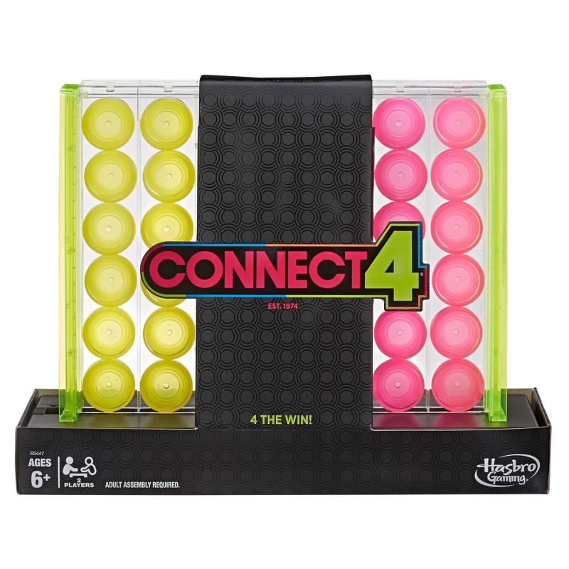 Connect 4 Neon Pop Board Game Strategy Game