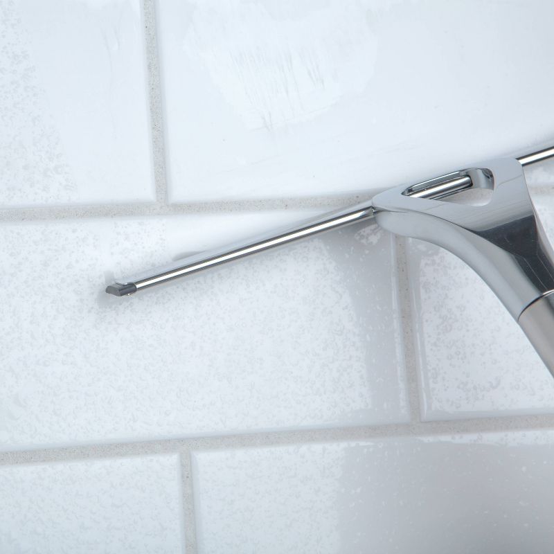 3M Squeegee Zinc Alloy Head with Hanging Hook Chrome - Bath Bliss