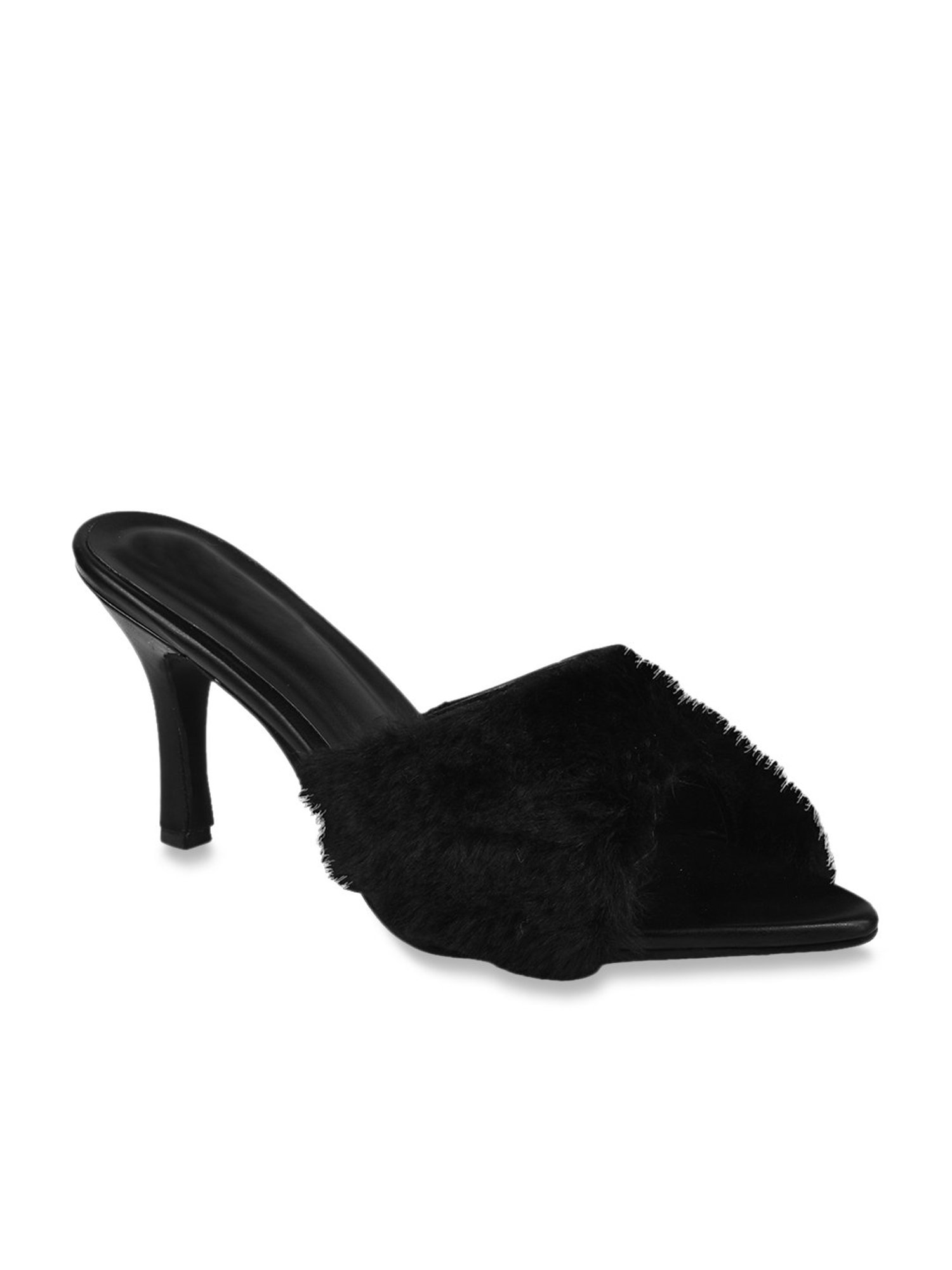 The White Pole Women's Black Casual Stilettos