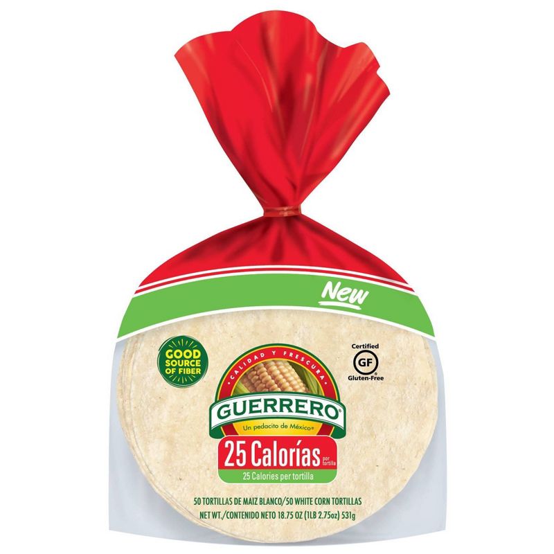 Guerrero Low Calorie White Corn tortillas - 20oz/30ct