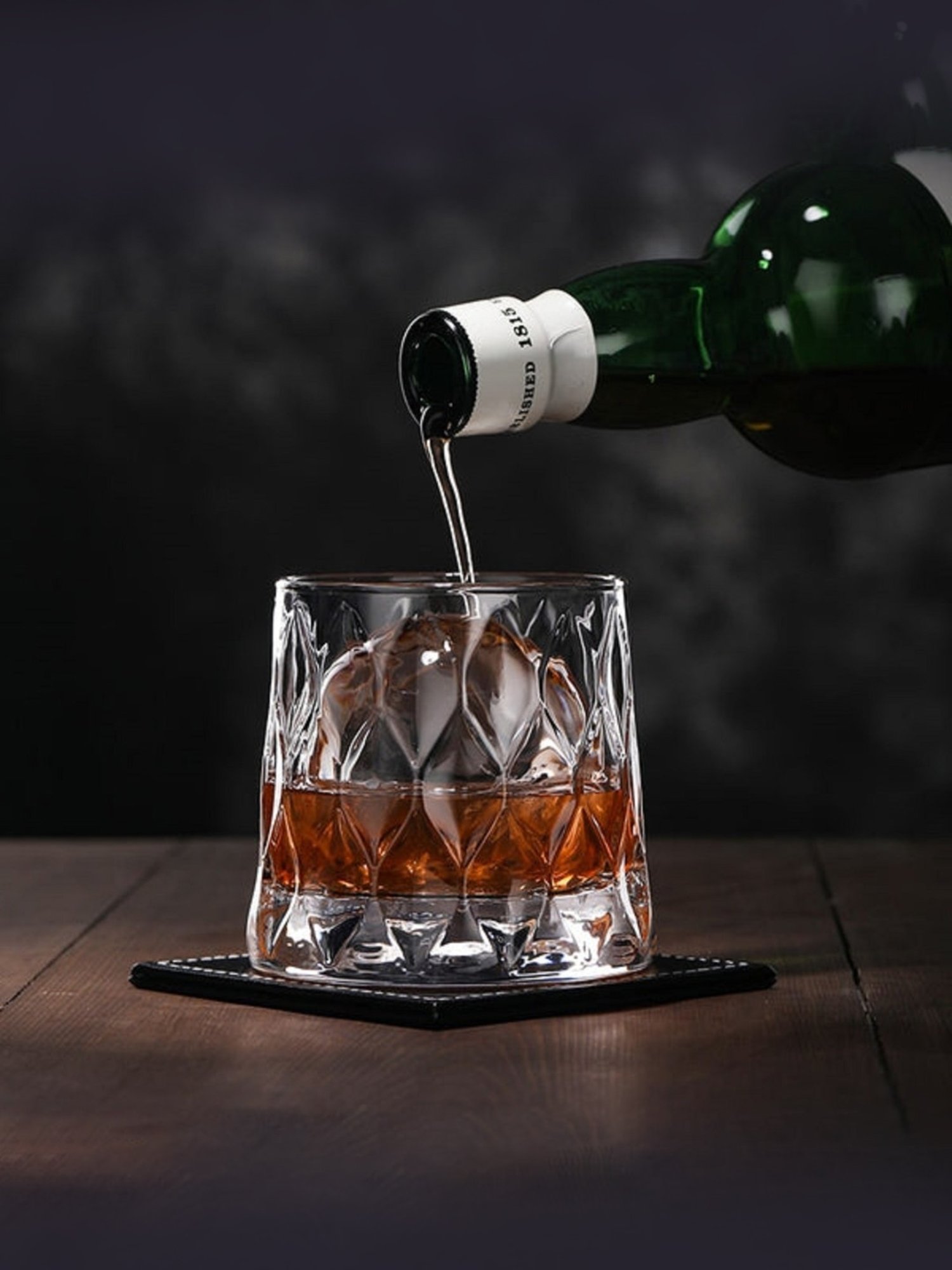 Melbify Leafy Snifter Transparent Whiskey Glass 300ml - Set of 6