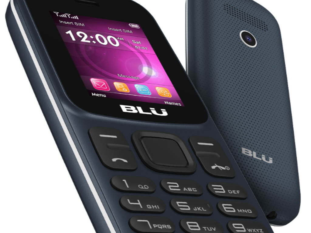 BLU Z5 Z210 1.8" 2G Cell Phone 32MB VGA W/ Flashlight GSM Unlocked Dual SIM (Dark Blue)