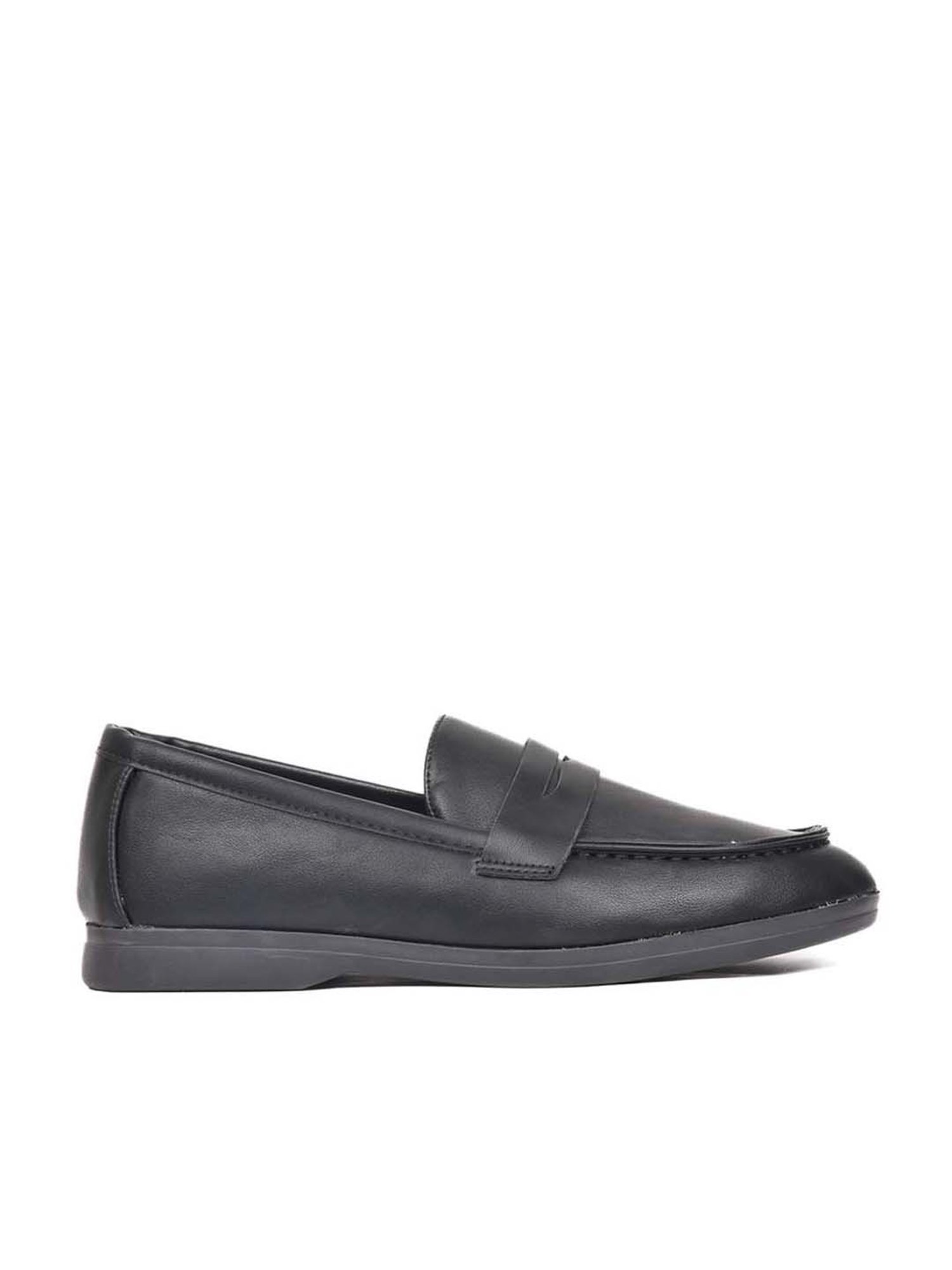 Jove Women's Black Casual Loafers