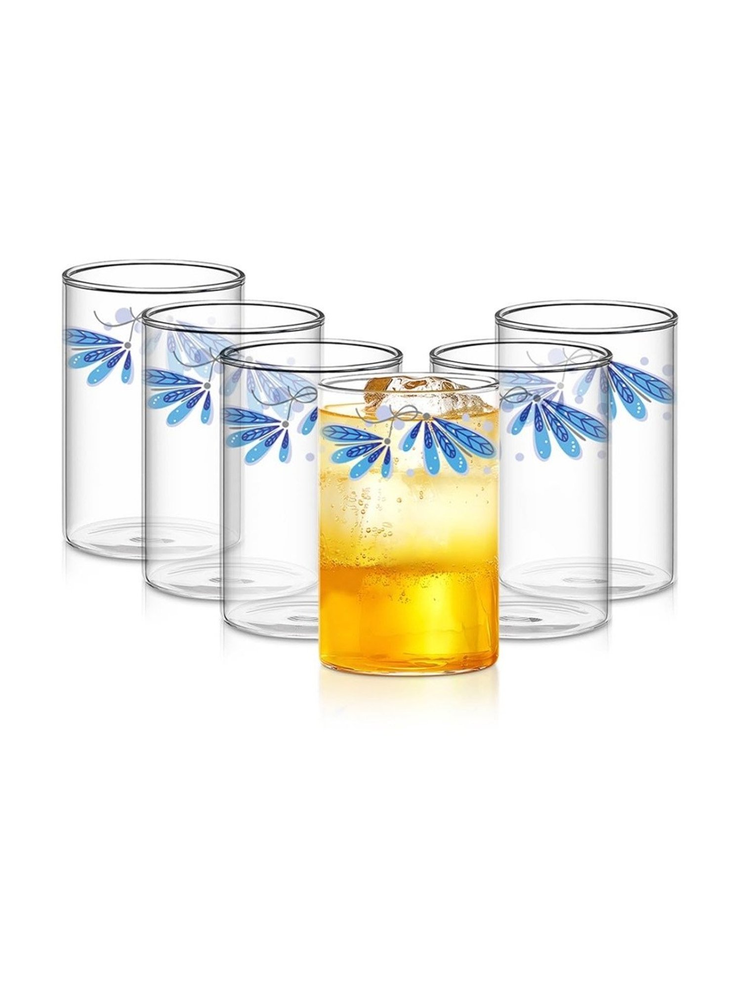 Borosil Transparent Borosilicate Everyday Glasses - Set of 6 (295ml)