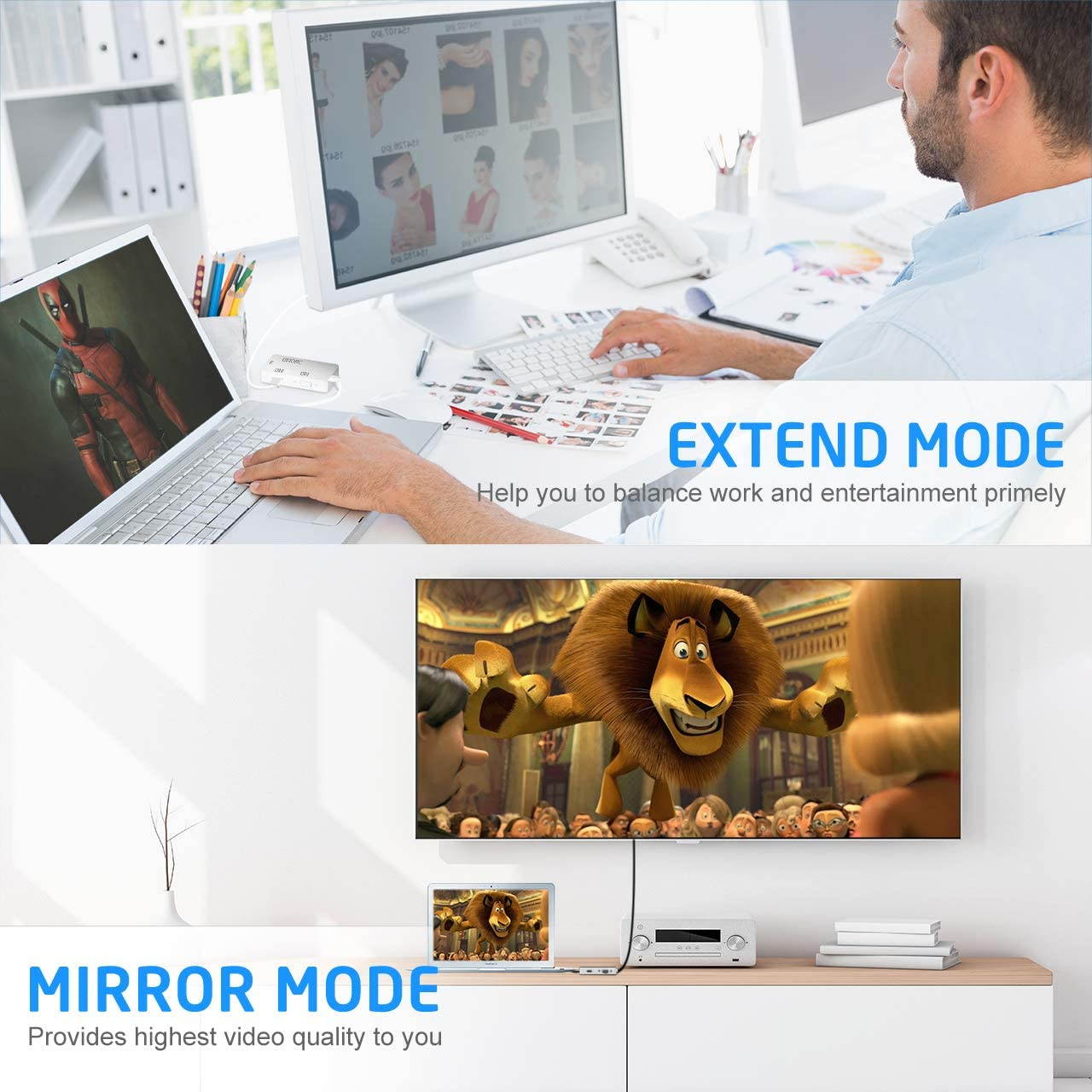 eDragon Display Port to HDMI Converter with Adapter 3 Pack ED713232