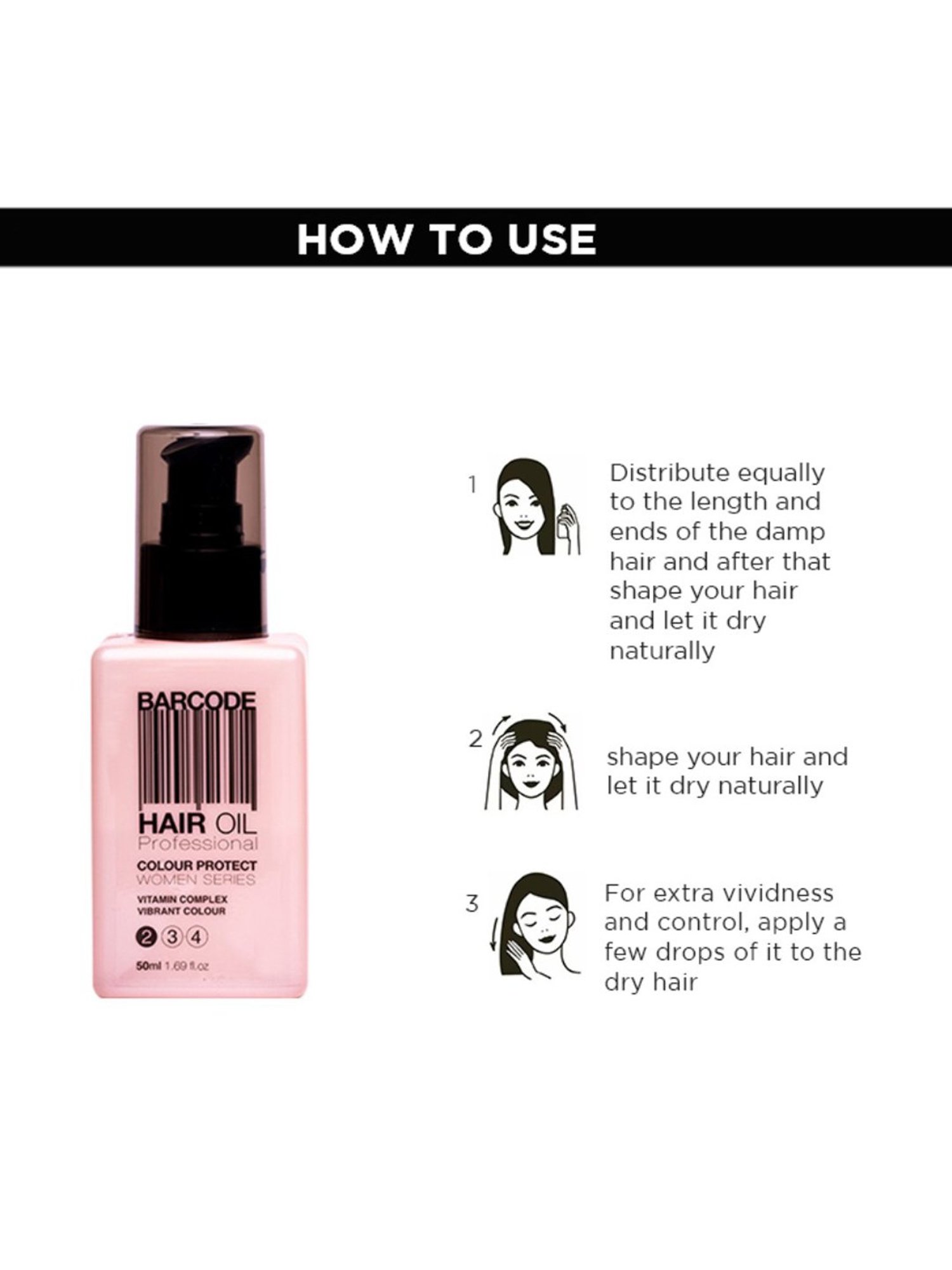Barcode Professional Colour Protect Women Series Hair Oil - 50 ml