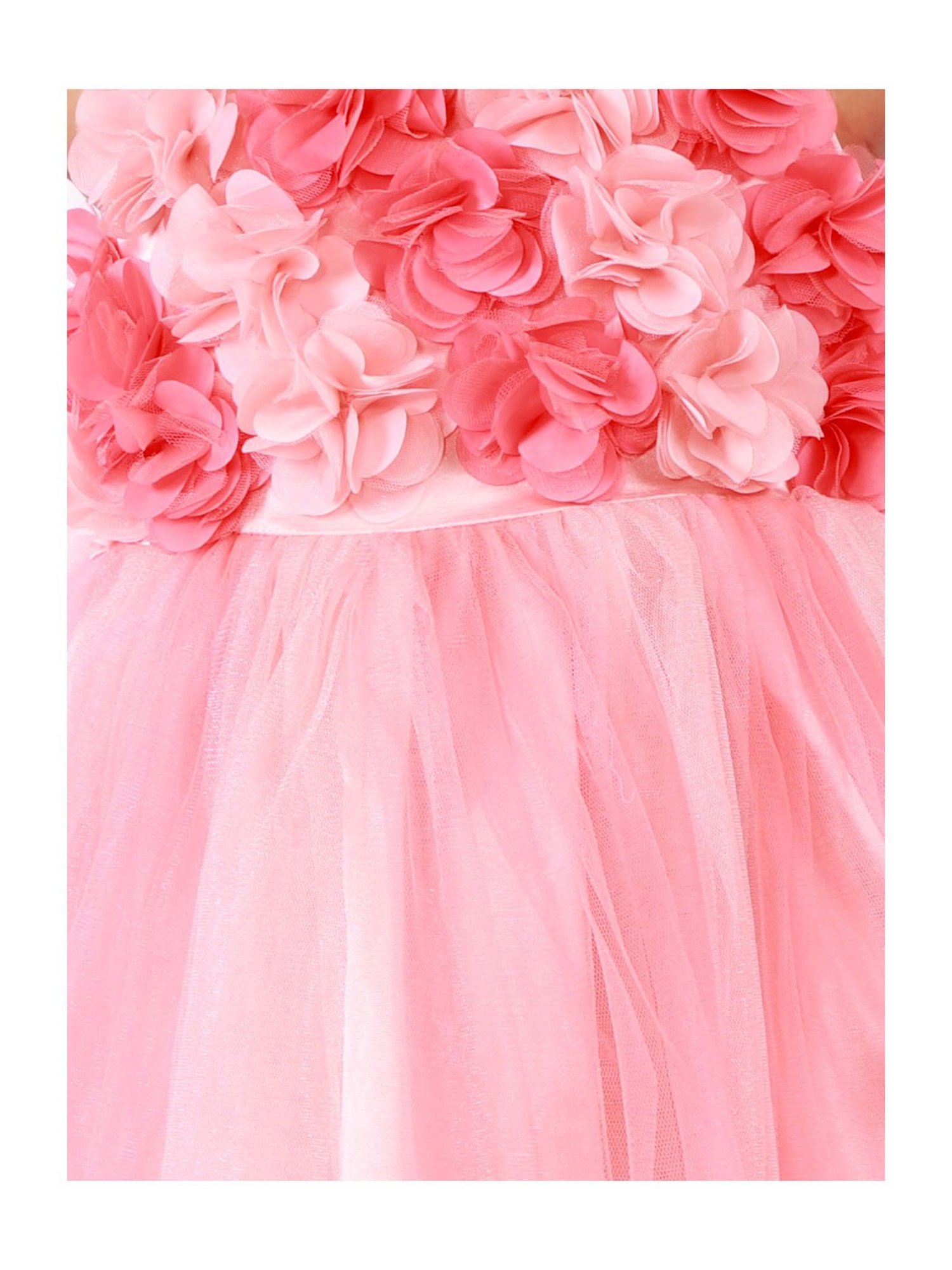 KidsDew Kids Peach Applique Dress