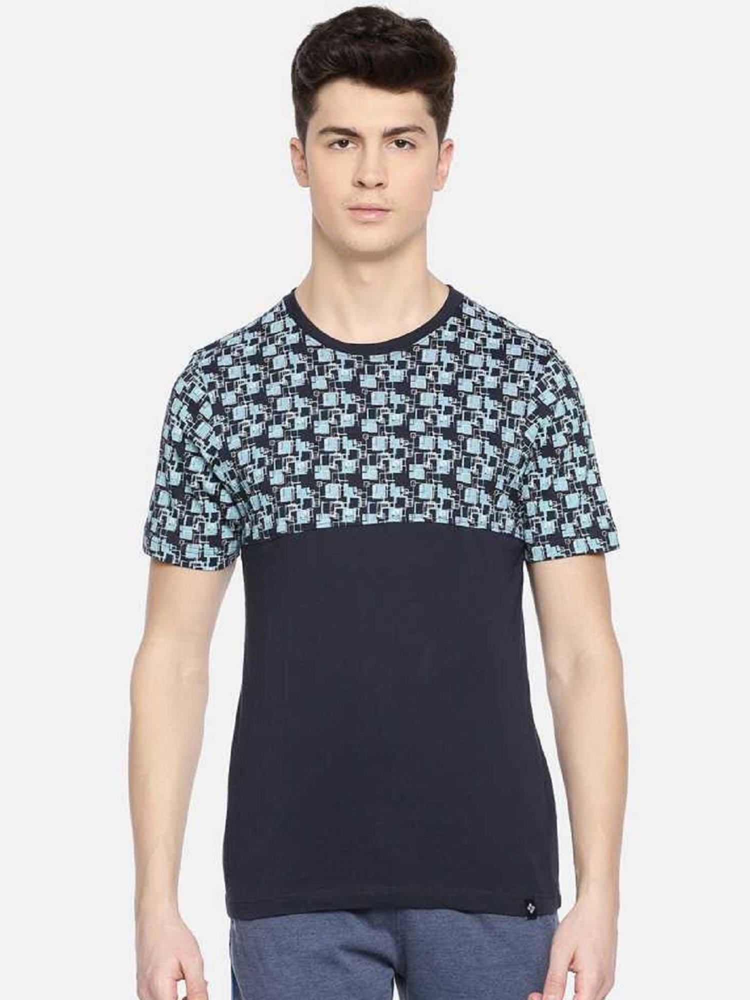 Dollar Navy Regular Fit Printed T-Shirt