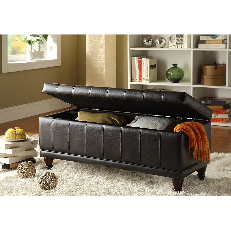 Homz 64 Quart Secured Seal Latch Extra Large Single Clear Stackable Storage Container Tote with Blue Lid for Home, Garage, or Basement (2 Pack)