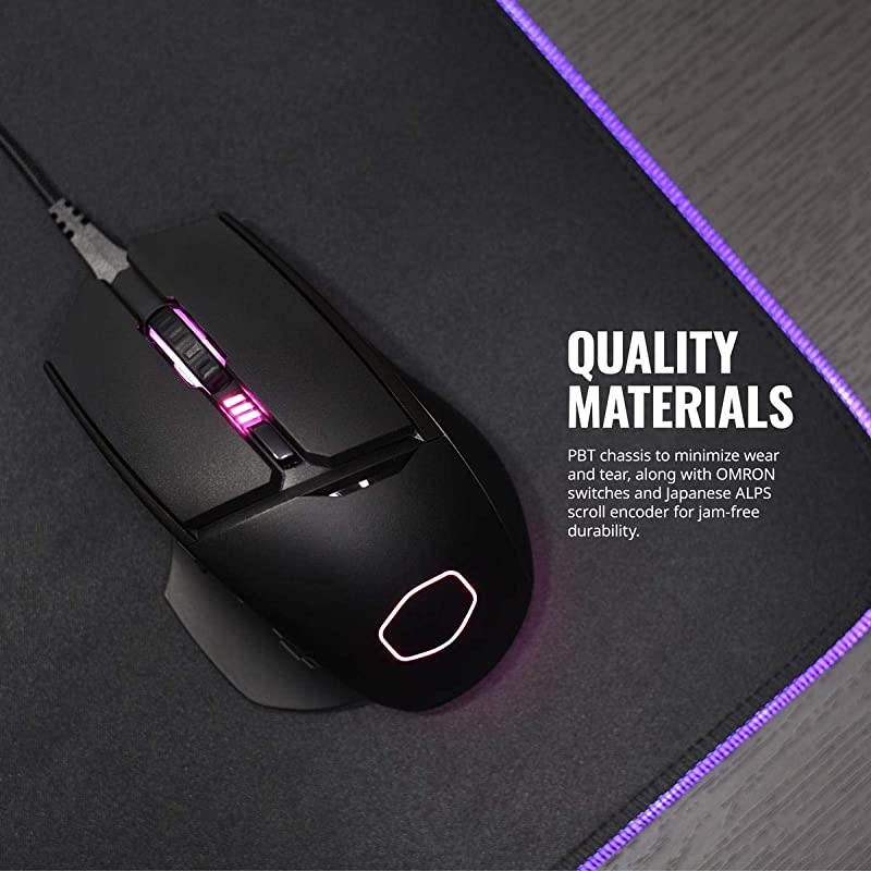 mm830 Gaming Mouse with 24, 000 DPI Sensor, Hidden D-Pad Buttons, 4-Zone RGB, and Precision Wheel