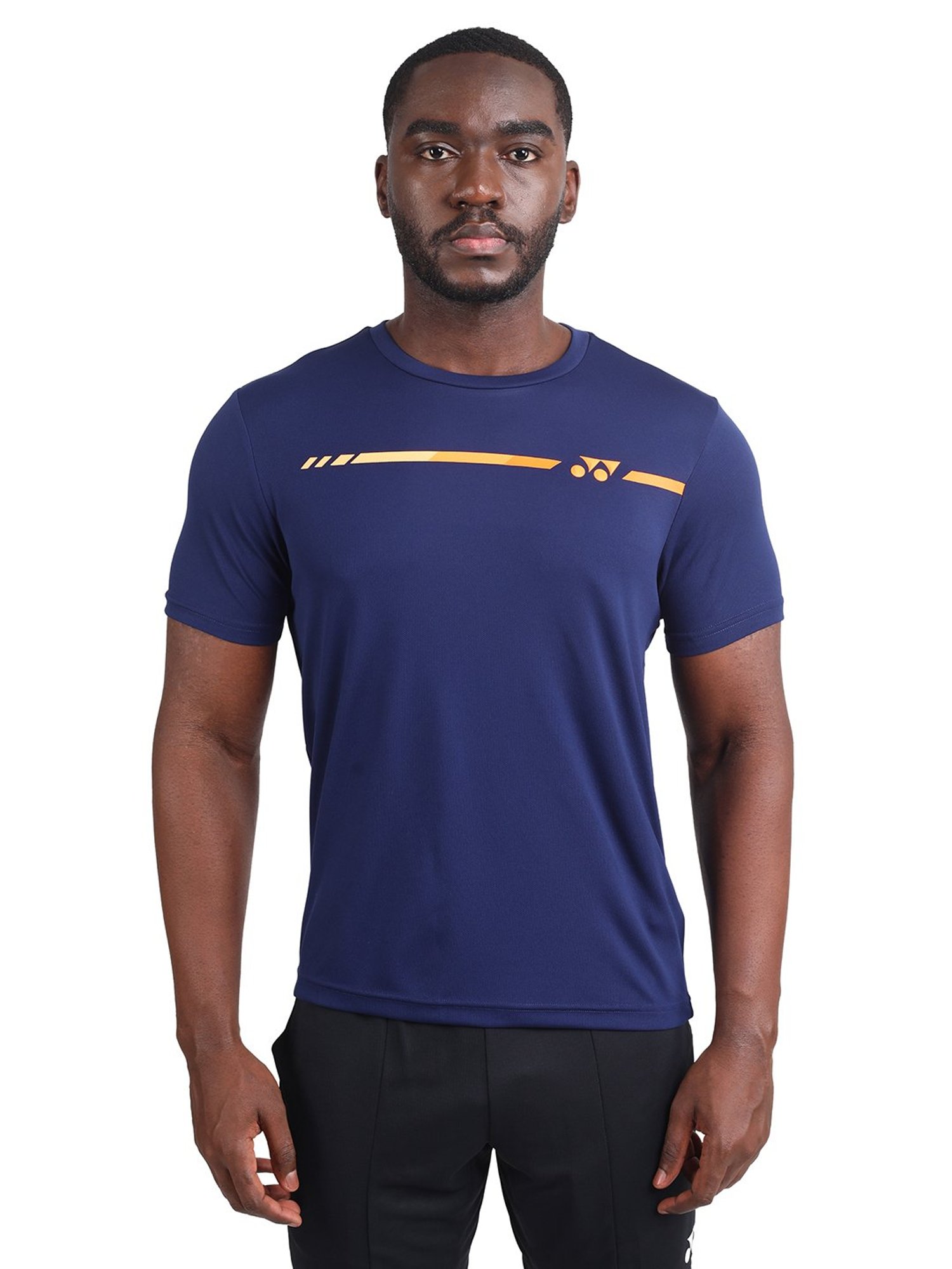 Yonex Patriot Blue Regular Fit Graphic Print Badminton T-Shirt