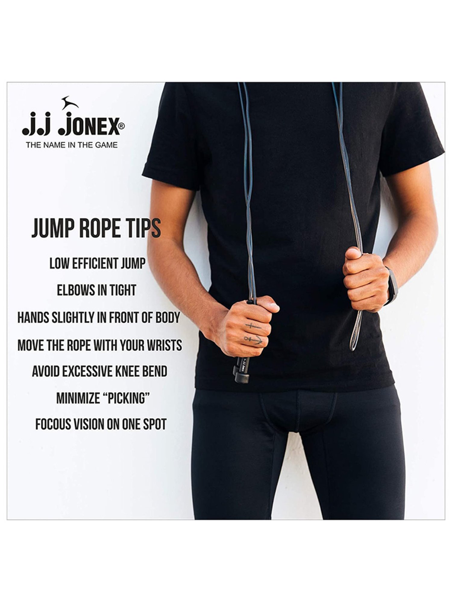 JJ Jonex Speed Adjustable Skipping Rope Gym,Home and Fat Burner Fitness Workout (Red)