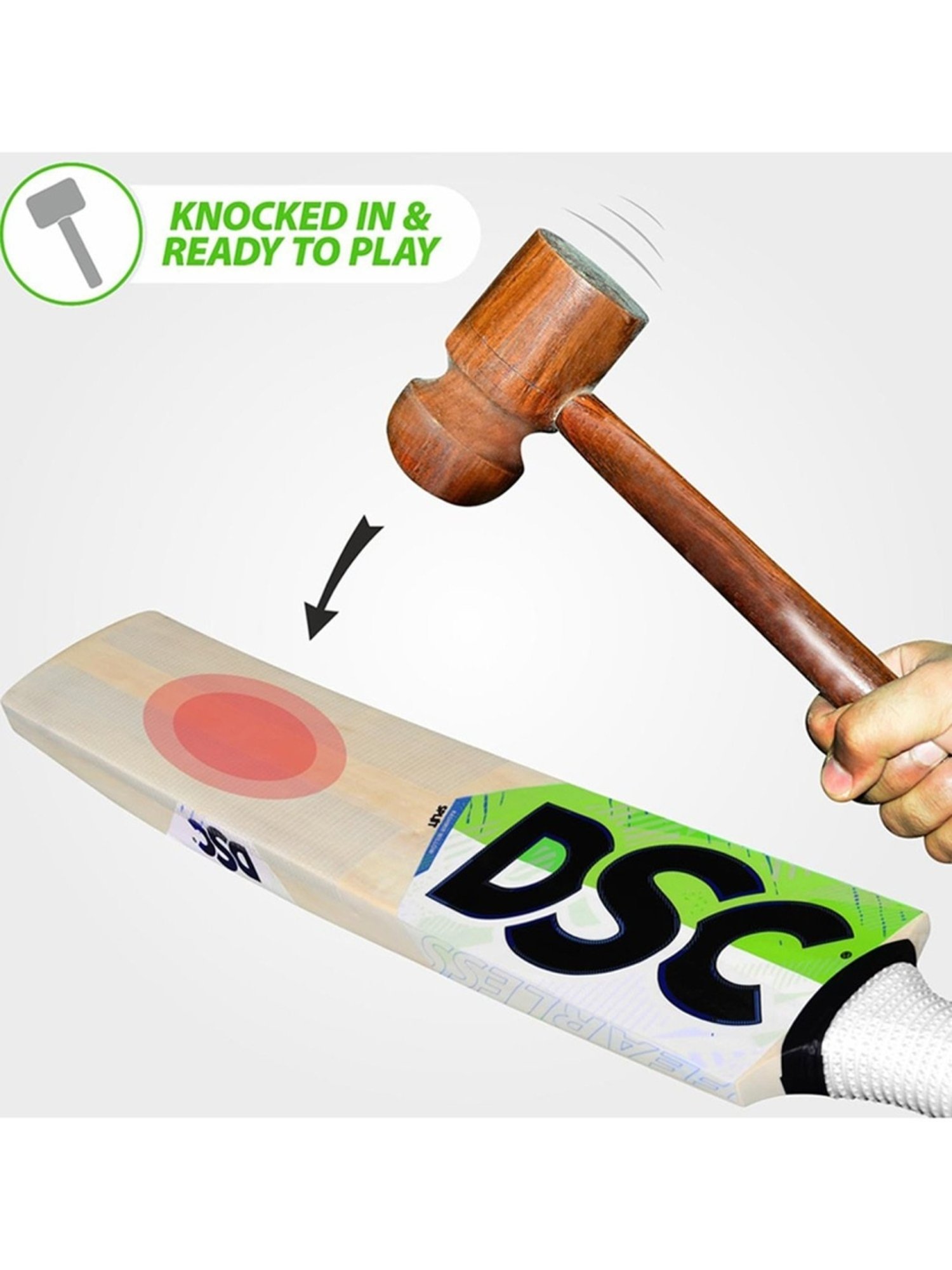 DSC Spliit 11 Kashmir Willow Cricket Bat Size - 4