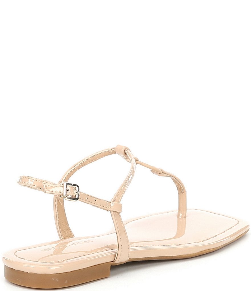 Antonio Melani Darsee Patent Leather Thong Flat Sandals