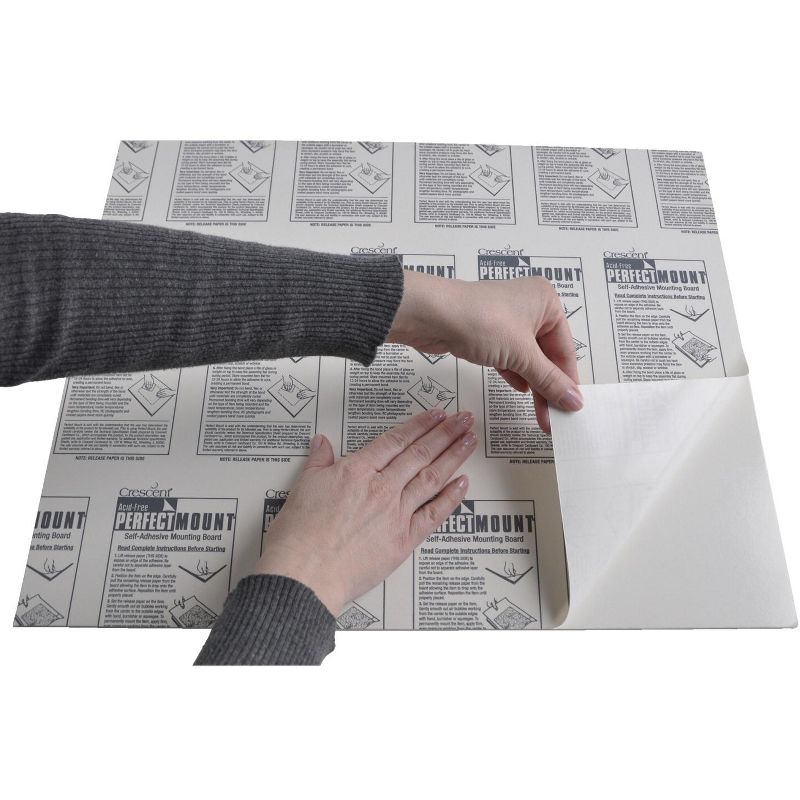 Crescent Perfect Mount Mounting Board, 32 x 40 Inches, White, pk of 10