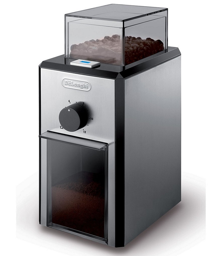 DeLonghi Black and Stainless Steel 4.2 oz Conical Burr Grinder