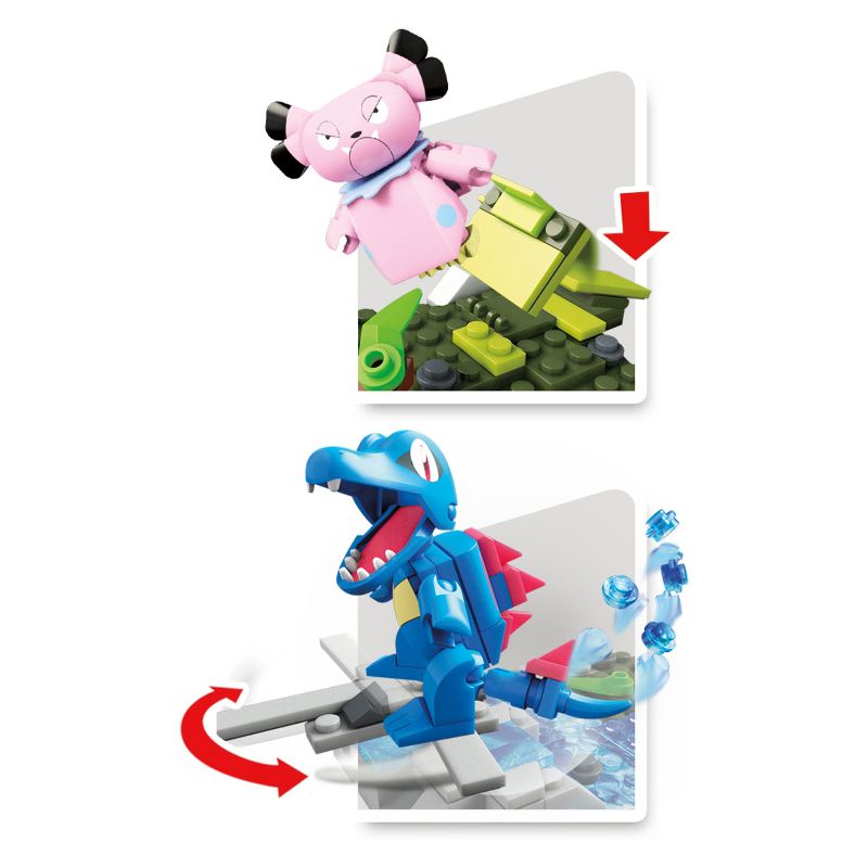 Mega Construx Pokemon Totodile vs. Snubbull Construction Set