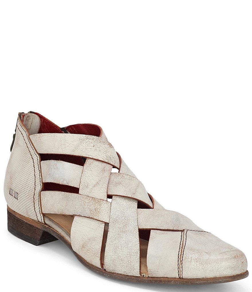 Bed Stu Brittany Leather Woven Band Shooties