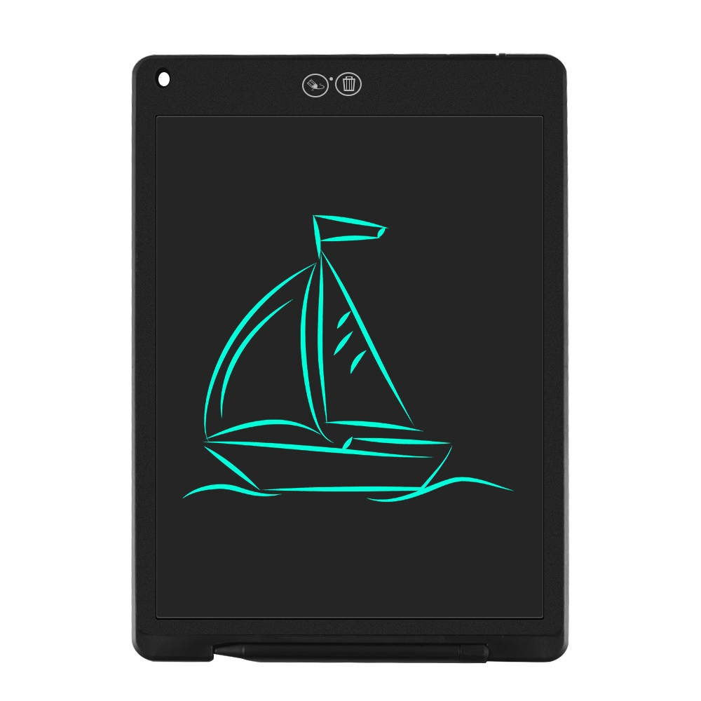 12 inch LCD Writing Tablet Highlighting LCD Children's Graffiti Board Electronic Hand-painted Board Light Energy Small Blackboard Blue