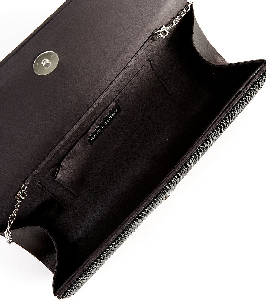 Kate Landry Satin Buckle Clutch Bag