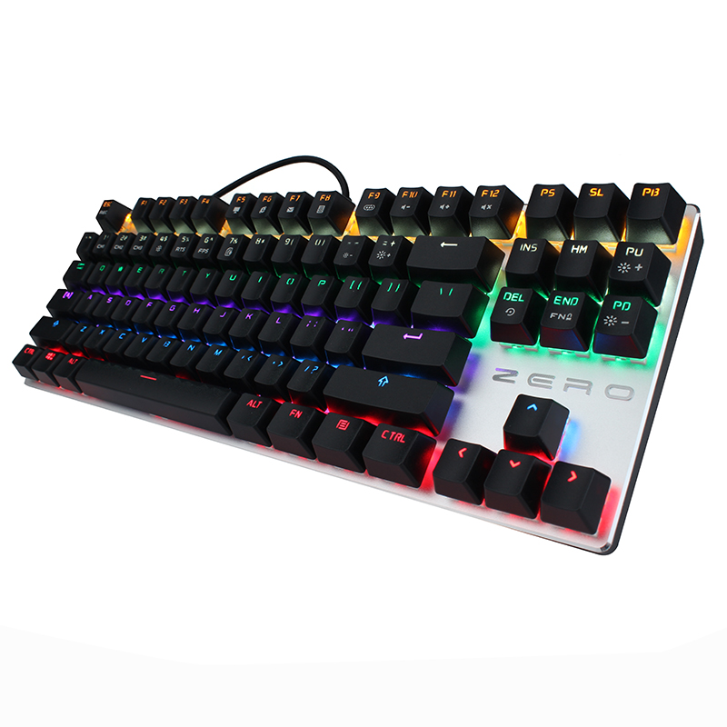 2, 60% Wired/Wireless Mechanical Keyboard (Kailh Box Brown Switch/White Case) - Full Keys Programmable - True RGB Backlit - Tap Arrow Keys - Double Shot PBT Keycaps - NKRO - 1900mAh Battery
