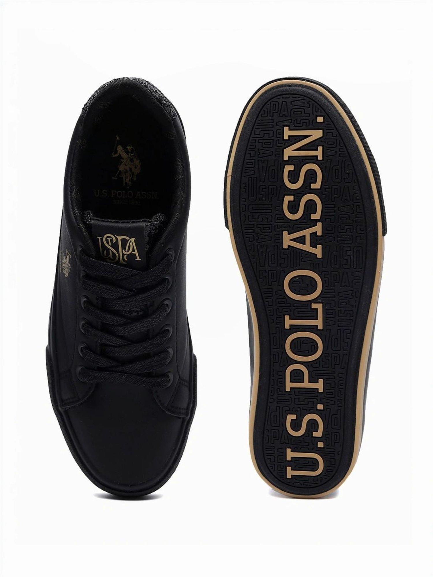 U.S. Polo Assn. Women's Black Sneakers