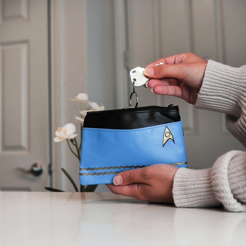Crowded Coop, LLC Star Trek Blue Uniform Coin Purse