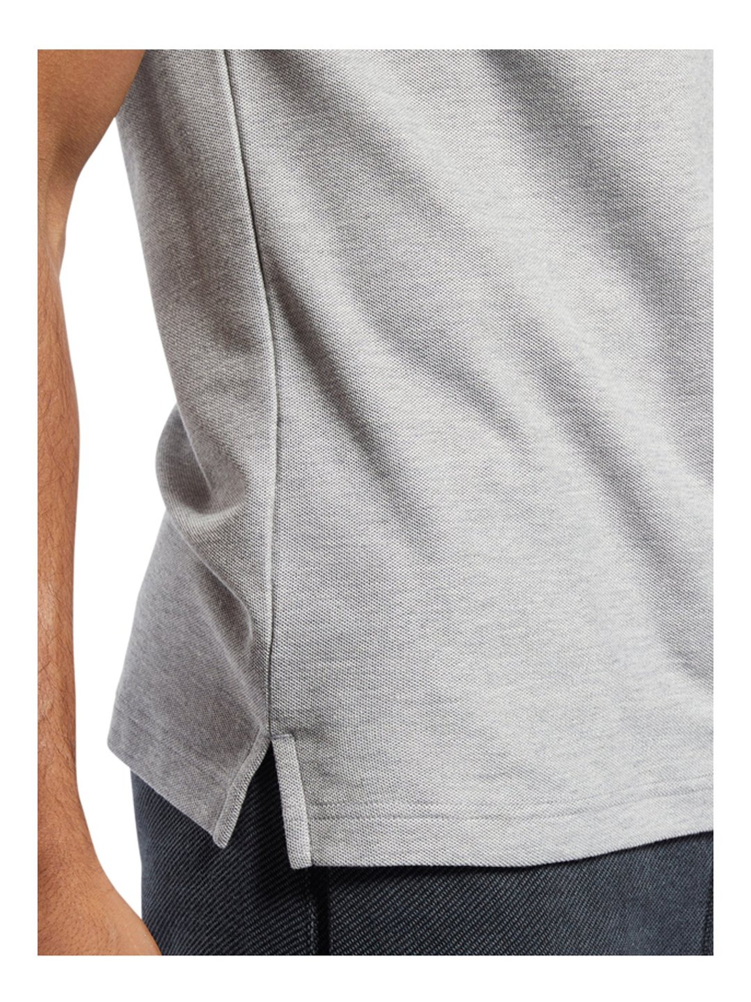 Reebok TE POLO Grey Slim Fit Polo T-Shirt