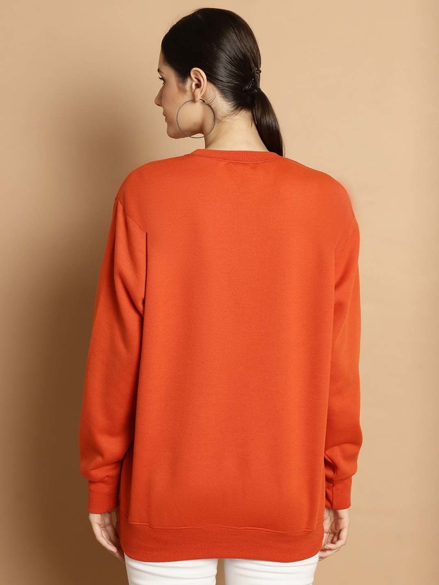 Vimal Jonney Rust Printed Pullover