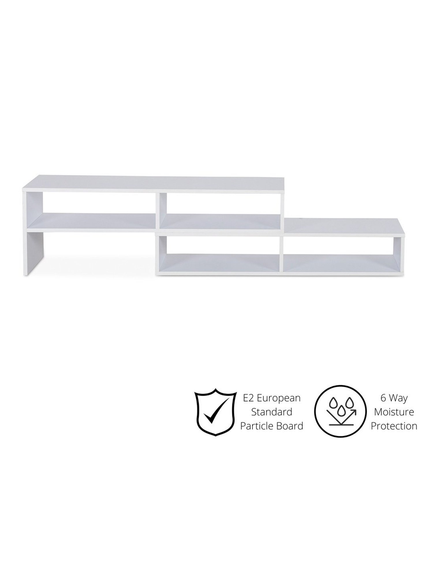 Delite Kom Olaf White Engineered Wood TV Entertainment Unit