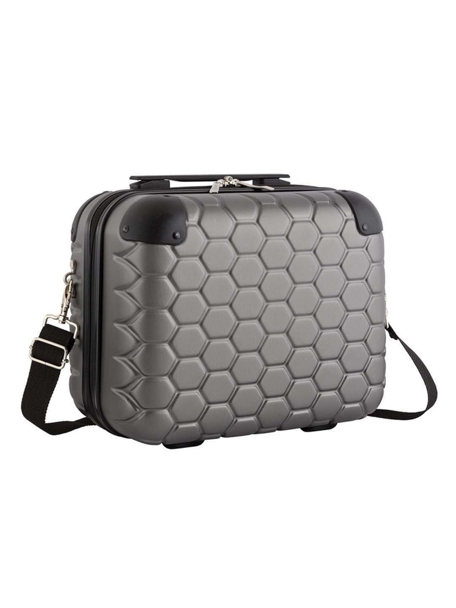 Carpisa Gunmetal Gotech Green Beauty Mini Vanity Bag