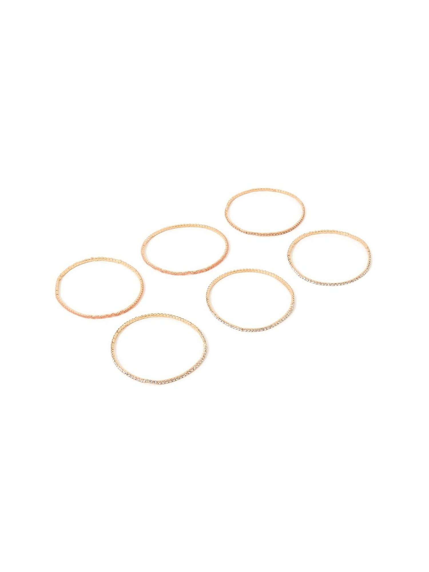 Accessorize London Multi Sparkle Stretch Bracelet - Set of 6