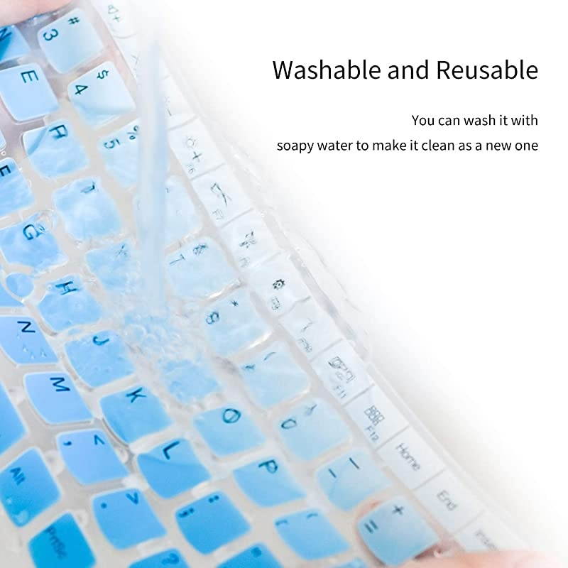 Cover for HP 15-dy1036n dy1731ms dy1043dx dy1043dx ds0011DX bs234wm bs212wm 15-cb 15-cc 15-cd 15-cs 15-dw 15-ds / HP Laptop 17-by 17-bs 17-ca by1053dx by3065st,Ombre Blue