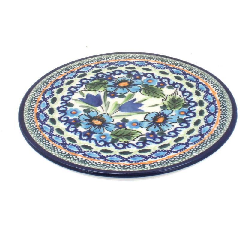 Blue Rose Polish Pottery Ballina Trivet