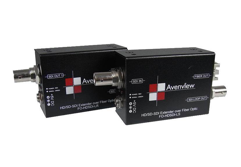 HD/SD-SDI Loop-Out over Multimode LC-Type Optical Fiber Extender