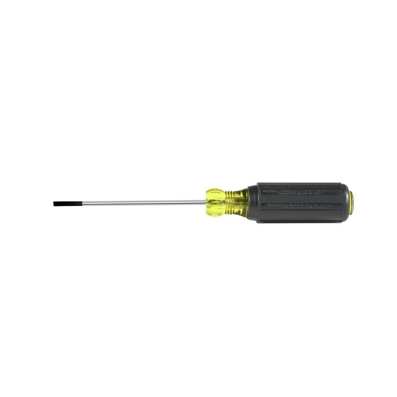 Klein Tools 612-4 4 in. Round Shank 1/8 in. Cabinet-Tip Screwdriver