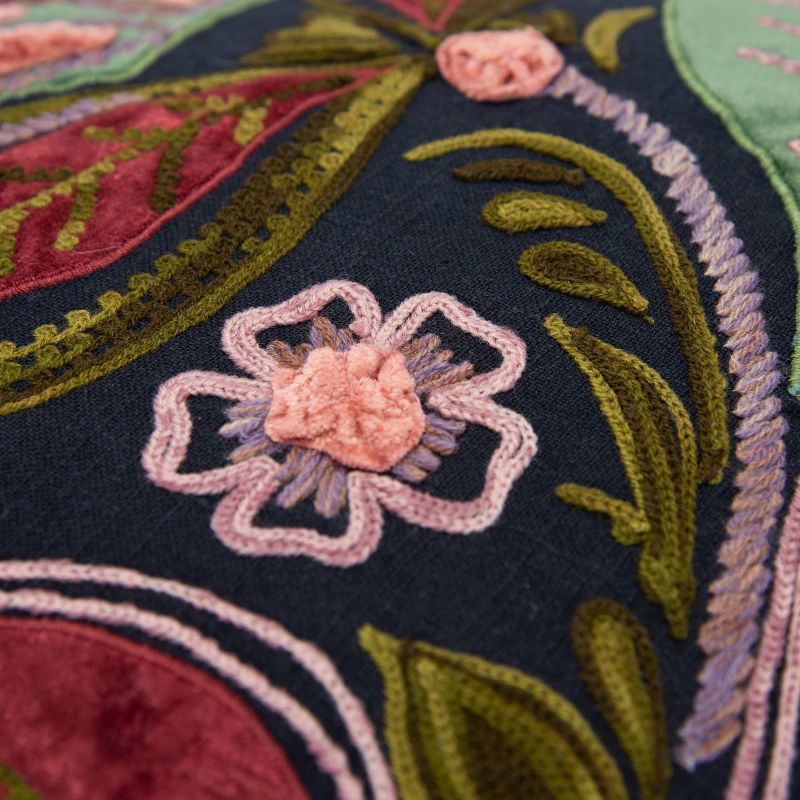 2pk Mina Victory Life Styles Solid Velvet Pillow Covers Brown - Nourison