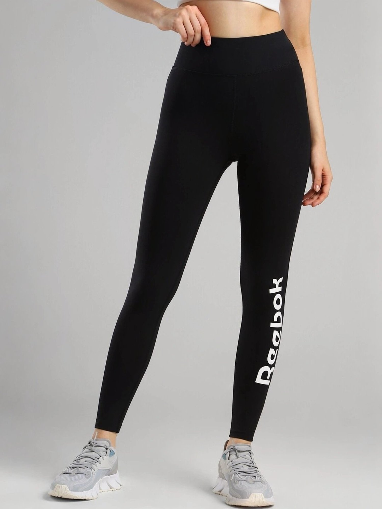 KENDALL + KYLIE White Printed Sports Tights