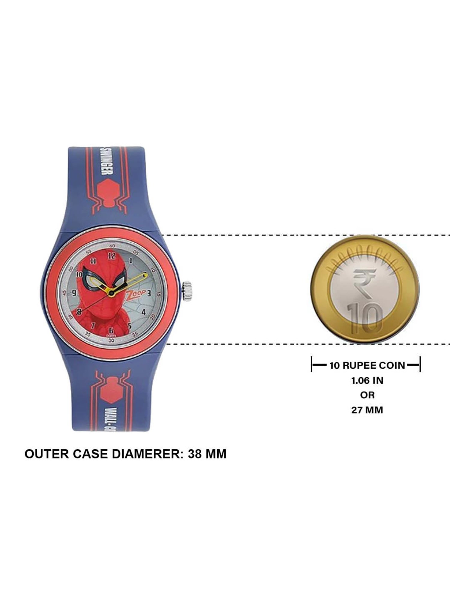 Zoop NSC4048PP12 Spiderman Homecoming Analog Watch for Kids