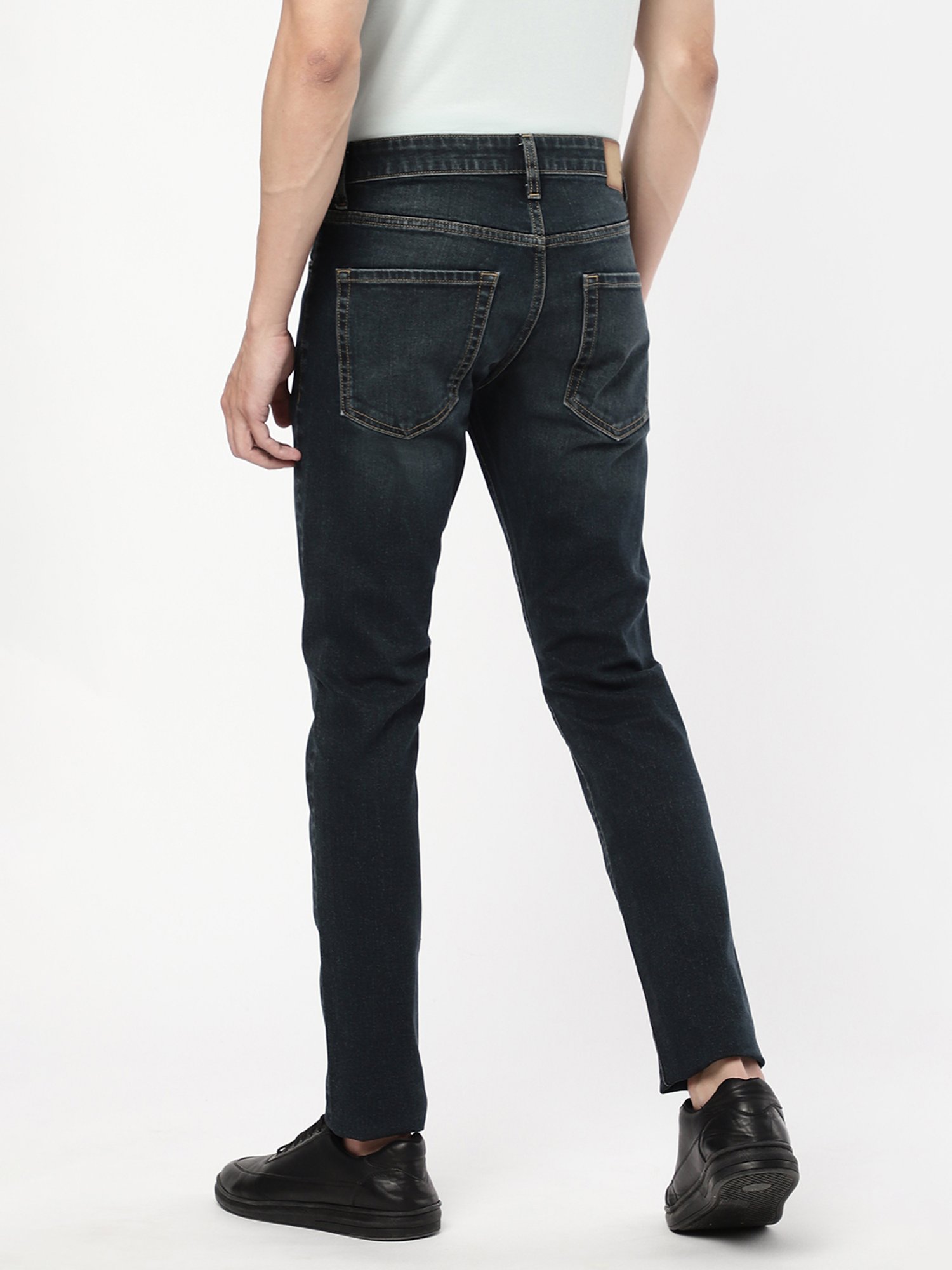 Passion Dark Blue Slim Fit Lightly Washed Jeans