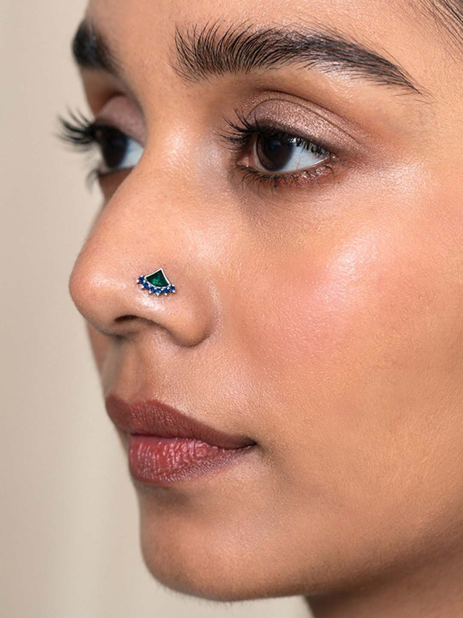 Zavya 92.5 Sterling Silver Floral Nosepin for Women