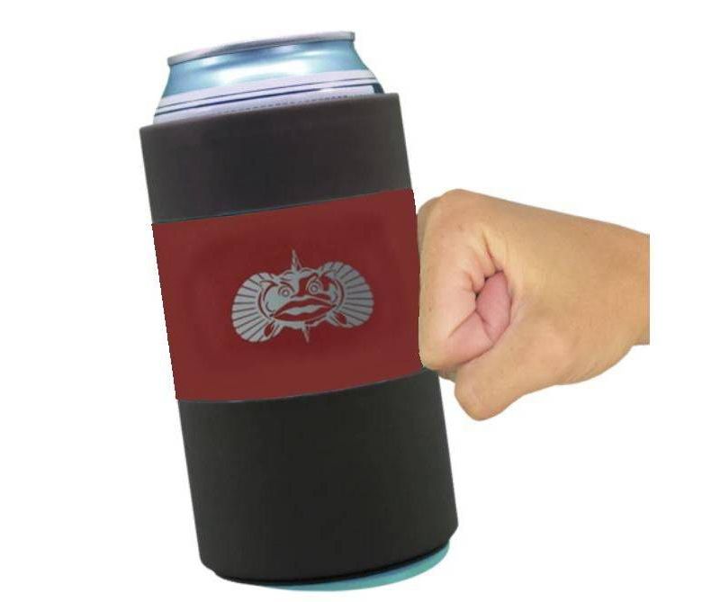 Toadfish Non-tipping Can Cooler - Red